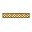 Forest Diamond Decorative Lattice Fence Topper 183 x 30cm Treated Golden Brown