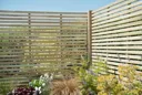 Forest Contemporary Slatted Fence Panel 1.8m x 1.8m Treated Timber (Pack of 3)