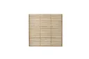 Forest Contemporary Slatted Fence Panel 1.8m x 1.8m Treated Timber (Pack of 4)