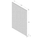Dip treated Trellis panel (W)1.22m (H)1.83m, Pack of 3
