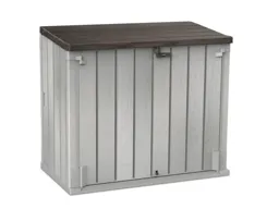Forest Extra Large Garden Storage Unit/Bin Store 1260 x 1450 x 820mm Taupe Grey