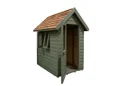 Forest Retreat Shed 6x4ft Painted Moss Green Outer (Installed)