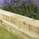 Forest Garden Timber Sleeper (W)200mm (L)2.4m, Pack of 3