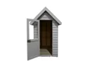 Forest Retreat Shed 6x4ft Painted Pebble Grey Outer (Installed)
