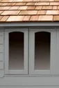 Forest Retreat Shed 6x4ft Painted Pebble Grey Outer (Installed)