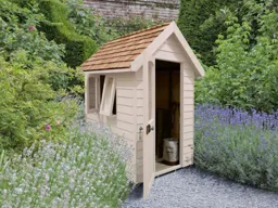 Forest Retreat Shed 6x4ft Painted Natural Cream Outer (Installed)