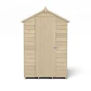 Forest Garden 4x3 Apex Pressure treated Overlap Wooden Shed with floor - Assembly service included