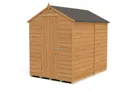 Forest Garden 7x5 Apex Dip treated Overlap Wooden Shed with floor - Assembly service included