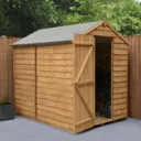 Forest Garden 7x5 Apex Dip treated Overlap Wooden Shed with floor - Assembly service included