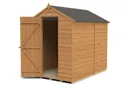 Forest Garden 7x5 Apex Dip treated Overlap Wooden Shed with floor (Base included)