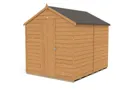 Forest Garden 8x6 Apex Dip treated Overlap Wooden Shed with floor
