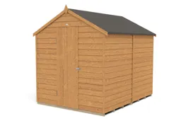 Forest Garden 8x6 Apex Dip treated Overlap Wooden Shed with floor - Assembly service included