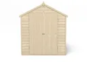Forest Garden 8x6 Apex Pressure treated Overlap Wooden Shed with floor (Base included) - Assembly service included