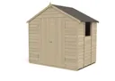 Forest Garden 7x5 Apex Pressure treated Overlap Wooden Shed with floor - Assembly service included