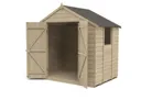 Forest Garden 7x5 Apex Pressure treated Overlap Wooden Shed with floor - Assembly service included
