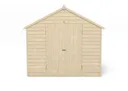 Forest Garden 10x8 Apex Pressure treated Overlap Wooden Shed with floor - Assembly service included