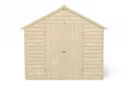 Forest Garden 10x8 Apex Pressure treated Overlap Wooden Shed with floor - Assembly service included