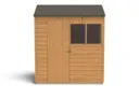 Forest Garden 6x4 Reverse apex Dip treated Overlap Wooden Shed with floor - Assembly service included