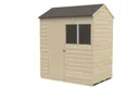 Forest Garden 6x4 Reverse apex Pressure treated Overlap Wooden Shed with floor (Base included) - Assembly service included
