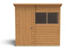 Forest Garden 7x5 Pent Dip treated Overlap Wooden Shed with floor - Assembly service included