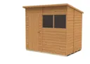 Forest Garden 7x5 Pent Dip treated Overlap Wooden Shed with floor (Base included) - Assembly service included