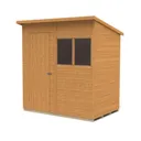Forest Garden 6x4 Pent Dip treated Shiplap Shed with floor