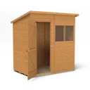 Forest Garden 6x4 Pent Dip treated Shiplap Shed with floor (Base included)
