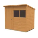 Forest Garden 7x5 Pent Dip treated Shiplap Shed with floor (Base included) - Assembly service included