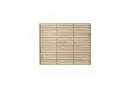 Forest Contemporary Slatted Fence Panel 1.8m x 1.5m Treated Timber (Pack of 3)