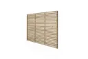 Forest Contemporary Slatted Fence Panel 1.8m x 1.5m Treated Timber (Pack of 3)