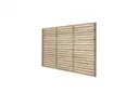 Forest Contemporary Slatted Fence Panel 1.8m x 1.2m Treated Timber (Pack of 3)