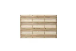 Forest Contemporary Slatted Fence Panel 1.8m x 1.2m Treated Timber (Pack of 4)