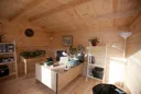 Forest Chiltern Apex Roof Single Glazed Log Cabin (24kg Felt, no Underlay ) 4.0m x 3.0m Natural Timber