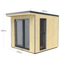 Forest Garden Xtend+ 8x9 Pent Tongue & groove Garden office - Assembly service included