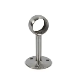 Colorail Nickel effect Stainless steel Rail centre socket (L)32mm (Dia)32mm