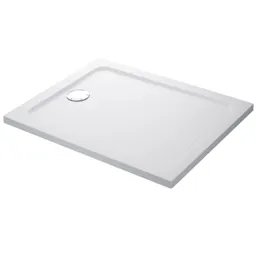 Mira Flight Low Profile Rectangular Shower Tray - 1000 x 800mm with Waste