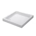 Mira Flight Square Shower Tray - 800 x 800mm 0 Upstands with Waste