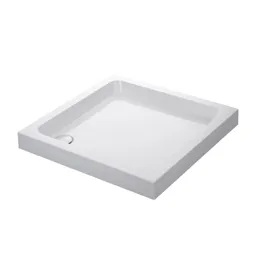 Mira Flight Square Shower Tray - 800 x 800mm 0 Upstands with Waste
