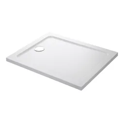 Mira Flight Low Rectangular Shower Tray - 1200 x 700mm 0 Upstands with Waste