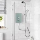 Mira Azora Dual Glass Electric Shower With Handset & Drencher Head 9.8kW 1.1634.156