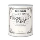 Rust-Oleum Chalk white Chalky effect Matt Furniture paint, 750ml