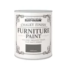 Rust-Oleum Anthracite Chalky effect Matt Furniture paint, 125ml