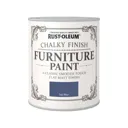 Rust-Oleum Ink blue Flat matt Furniture paint, 125ml
