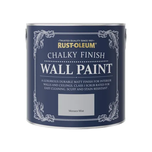 Rust-Oleum Chalky Finish Wall Monaco mist Flat matt Emulsion paint, 2.5L