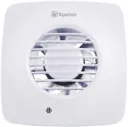 Xpelair Simply Silent Timer and Humidistat controlled Square Extractor Fan with fitting kit 100mm