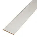GoodHome Ballarat White Gloss Oak effect High-density fibreboard (HDF) Laminate Flooring Sample, (W)192mm