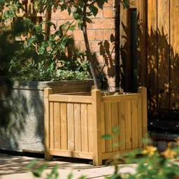 Rowlinson Square Planter 500 x 500 x 500mm  Natural Timber