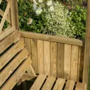 Rowlinson Salisbury Traditional Arbour 2245 x 1500 x 900mm  Natural Timber Finish