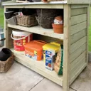 Rowlinson Premier Potting Station 1620 x 1030 x 530mm  Natural Timber