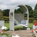 Rowlinson Modena Contemporary Arbour 1990 x 1340 x 800mm  Natural Timber Finish
